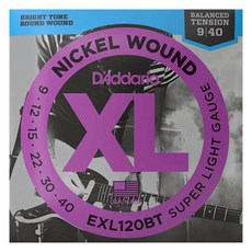D'Addario 電吉他弦, EXL120BT, 1個