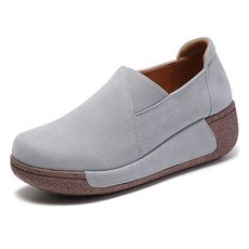 Picaso 피카소 여성용 발편한 가죽 사선 밴딩 슬립온 3066