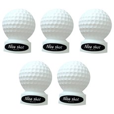 LivingFamily 簡約高爾夫球存錢筒, 白色, 5個