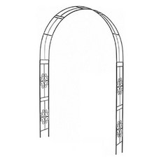 HorTus Garden 復古鐵製花園拱門 N70, 黑色