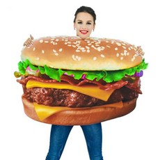 歐普利 漢堡 熱狗 食物 服裝 萬聖節 派對 角色扮演