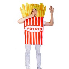 OPRY 漢堡 熱狗 食物 服裝 萬聖節 派對 角色扮演