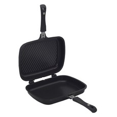 QUEEN SENSE 方塊壓紋鈦金雙面鍋 特大, 32cm, 1個