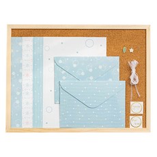 Maket Gamseong 少女感性信封組, 3套, 天藍色