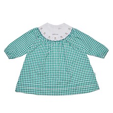 Minkmui 女童格紋莓果刺繡洋裝