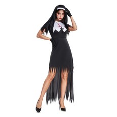 OPRY 殭屍修女服裝 大尺碼 萬聖節角色扮演套裝