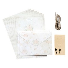 Maket Gamseong 浪漫告白信紙組, 玫瑰花類型5, 3套