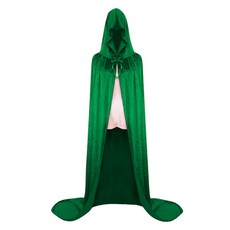 O'FREY 緞面連帽長披風 萬聖節服裝