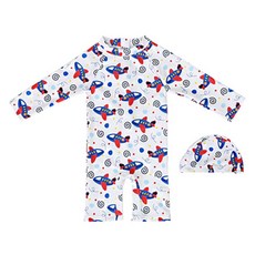 aquatica 幼兒連身防磨衣 + 帽子套組 AQABS402