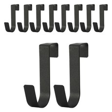 MONACO OLIVE MONO 水槽鐵製門掛鉤, 黑色, 10個
