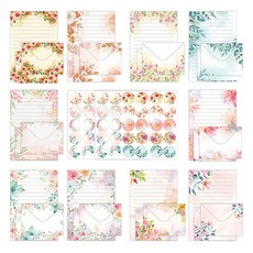 Maket Gamseong 水彩渲染信封組, 花朵, 1套