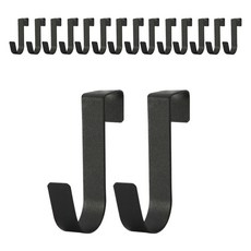 모나코올리브 모노 싱크대 철제 도어 후크, 블랙, 16개