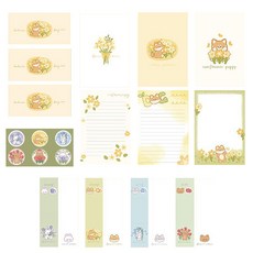 Maket Gamseong 浪漫系列信封組, 向日葵, 3套