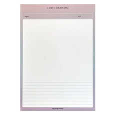 Rangcat Mall Valerie Studio 可撕式 A4 繪圖本, 1個, 50入, 混合色