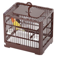 Lanboer 彩色方形基本鳥籠, 1個, 棕色