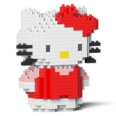 小型 Hello Kitty 三麗鷗角色積木 S, 1個, 混合顏色