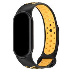 스페이스쉴드 스포티 실리콘 스트랩, 블랙옐로우