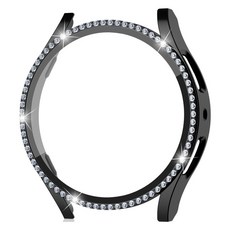 갓템하우스 스마트워치 큐빅 강화유리 보호케이스, 블랙, 1개