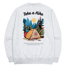 옥스타 남녀공용 달빛 하이킹 특양면 맨투맨 4SSP019