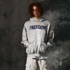 도미넌트 남녀공용 프리덤 FREEDOM 오버핏 후드티