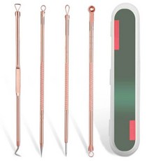 피니어스 스테인리스 블랙헤드 핀셋 4종 세트 B타입, 1세트