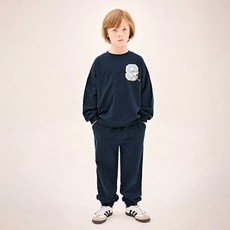 JELISPOON Peanuts 史努比兒童細褶大學T上下套裝