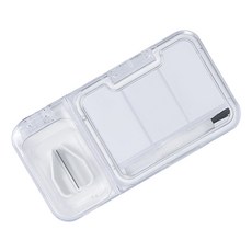 Nesting Home 藥丸切割器 研磨器 3格分餐藥盒 白色, 1個