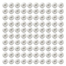 weinixun 배곧인터내셔널 ABS 연습용 탁구공 40mm, 화이트, 100개, 1개입