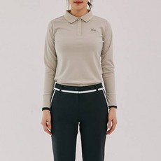 HALEY 女款雙層袖長袖翻領T恤 HS-KT1005