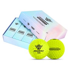 DIAWINGS 高回彈遠距離高爾夫球 M3, 黃色, 3入