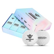 DIAWINGS 高迴彈距離高爾夫球 M2, 白色, 3入, 4個