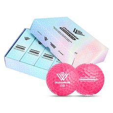 다이아윙스 고반발 비거리 골프공 2피스 M2, 핑크, 12개입, 1개