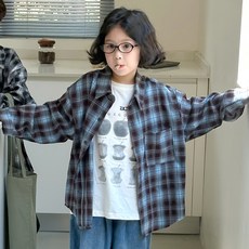 Golden Rabbit兒童款C格紋襯衫