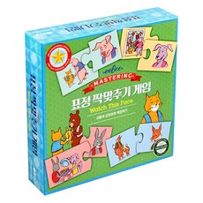 Eeboo 表情配對桌遊, 1個, 混合顏色