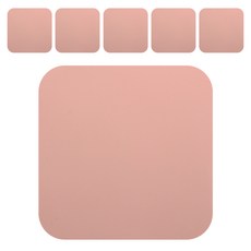 플라이토 실리콘 사각 컵받침, 브릭레드, 6개