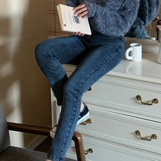 토마토팩토리 여성용 페르 스판 슬림일자 데님팬츠 170