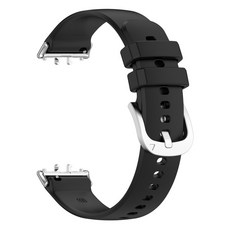 갓템하우스 스마트밴트 실리콘 스틸 버클 스트랩, 블랙, 1개