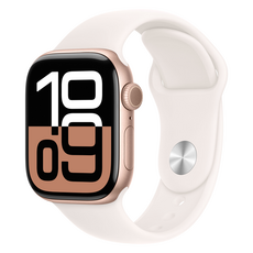 Apple 애플워치 10 GPS+Cellular, 42mm, 알루미늄, 로즈 골드 / 라이트 블러시 스포츠 밴드, M/L