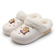카카오프렌즈 아동용 춘식이 헬린이 통통 털샌들