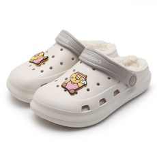 카카오프렌즈 아동용 춘식이 헬린이 파크 털샌들