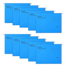 MaDaKkuMi 掛式懸掛辦公用A4文件夾, 10個, 15 淺藍色