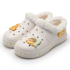KAKAO FRIENDS 兒童用春植家族字母毛絨室內拖鞋