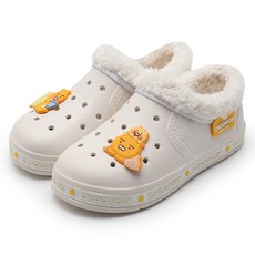 카카오프렌즈 아동용 춘식이 릴렉스 레터링 털 실내화