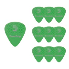 D'Addario Duralin DuraGrip 吉他撥片 DURALIN DURAGRIP 7DGN4-10, 10個