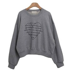 린다샵 르보세 하트 레터링 프린팅 맨투맨 cpt15764k48