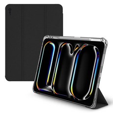 LAB.C 平板電腦透明智慧型保護套 附筆槽纖薄保護殼, Saffiano黑色