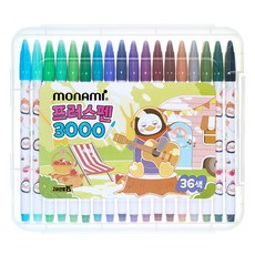 monAmi Pengsoo Plus Pen 36色套組, 混合色, 1套