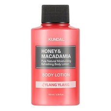 KUNDAL 昆黛爾 蜂蜜&澳洲堅果保濕潤膚乳 依蘭香, 100ml, 1瓶