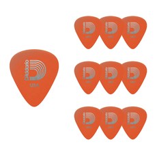 다다리오 두랄린 스탠다드 기타피크 Light 1DOR2, 10개