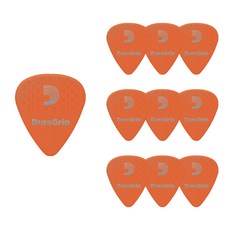 D'Addario Duralin Duragrip 吉他撥片 DURALIN DURAGRIP 7DOR2-10, 10個